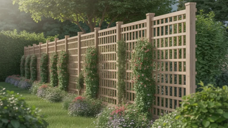 Traditional Wooden Trellis Fence Ideas
