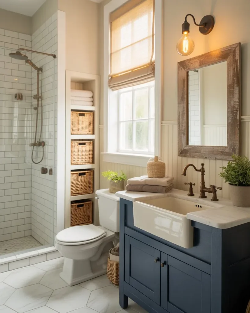 beautiful small cottage bathroom Ideas 